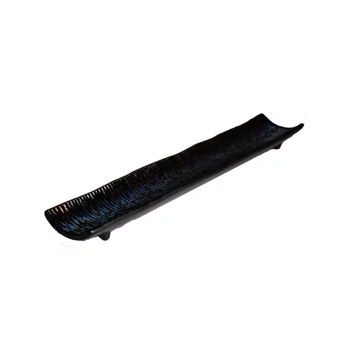 Sakura bord rechthoekig blauw 39,5 x 7,2 cm