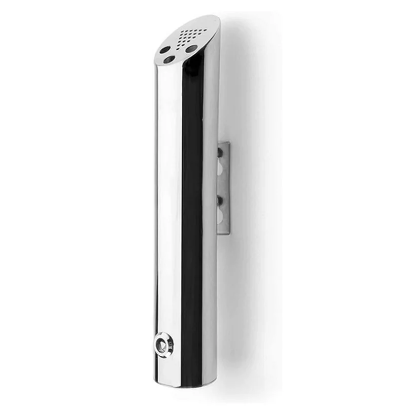 Sigarettenzuil inox wandbevestiging D80xH460mm