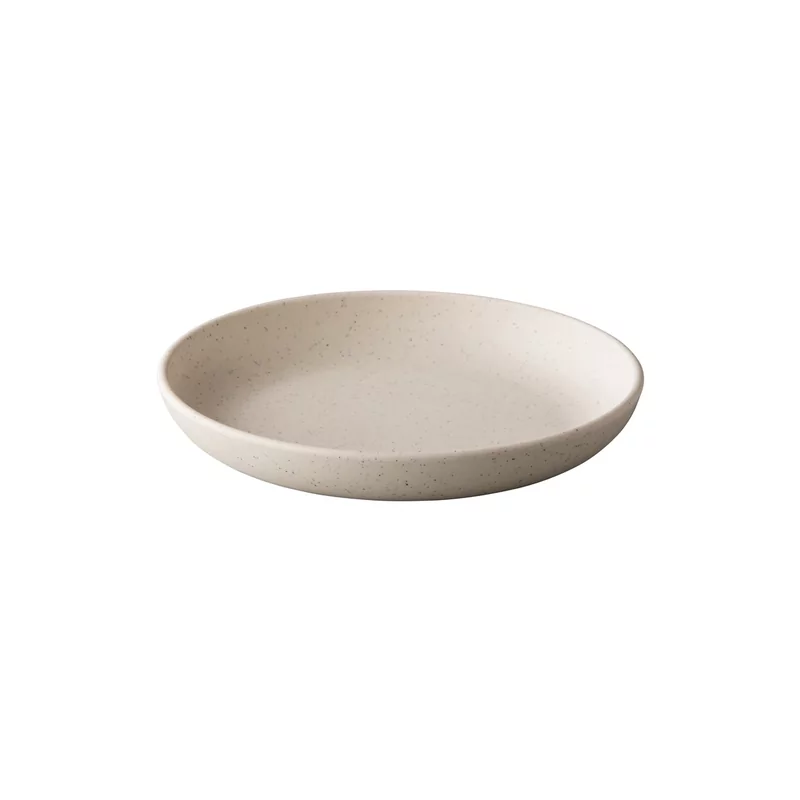 Pebble Cream organisch diep bord 21,5 cm