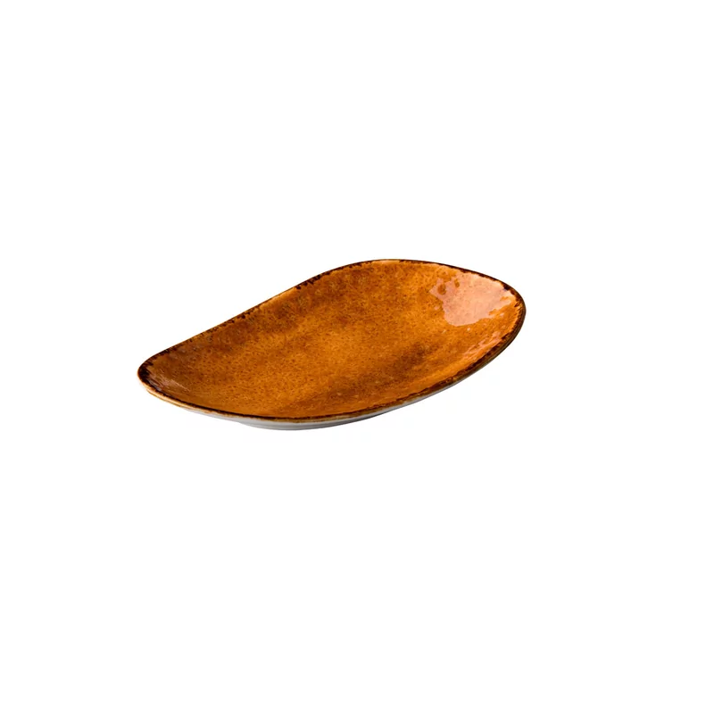 Jersey rechthoekig bord oranje 20,5 cm