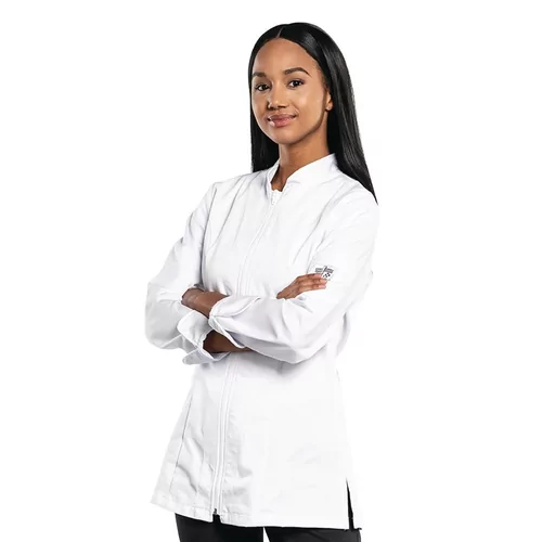 Veste de cuisine femme Chaud Devant Monza blanche XXXL