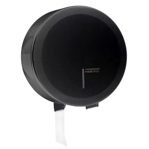 Jumbo toiletroldispenser zwart met.maxi