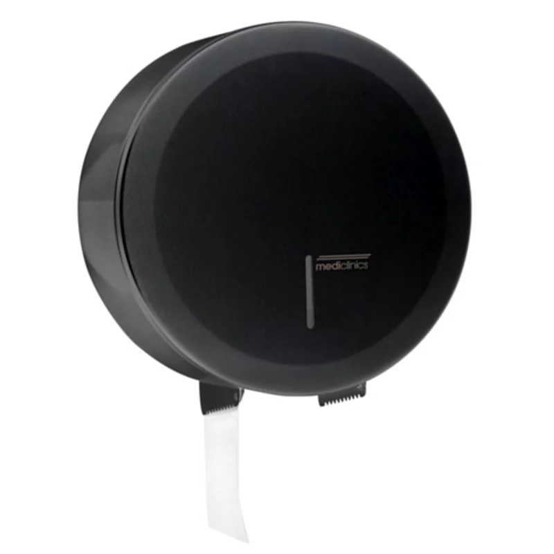 Jumbo toiletroldispenser zwart met.maxi