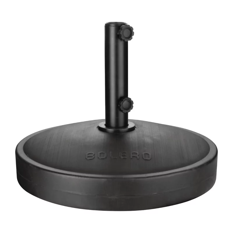 Pied de parasol en bÃ©ton noir Bolero avec adaptateur 48/38mm