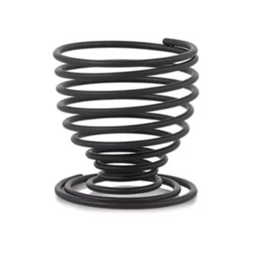 Coquetier spirale noir D45xH50mm
