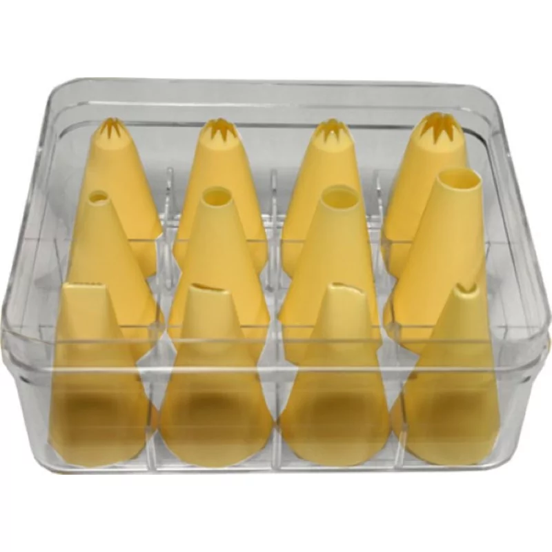Doos met 12 plastiek spuitjes Ø2-10mm