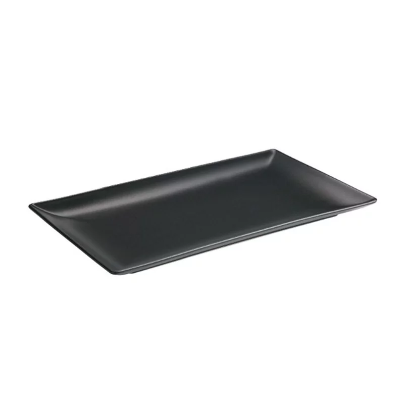 Asia Black assiette rectangulaire noir L330xB170mm