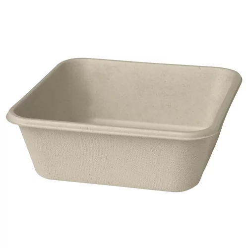 Boxes clas.square bagasse br.900ml 360st
