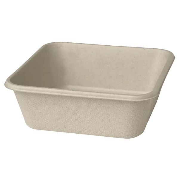 Boxes clas.square bagasse br.900ml 360p