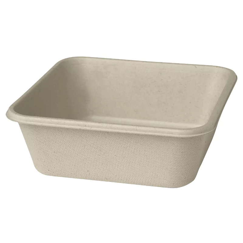 Boxes clas.square bagasse br.900ml 360p