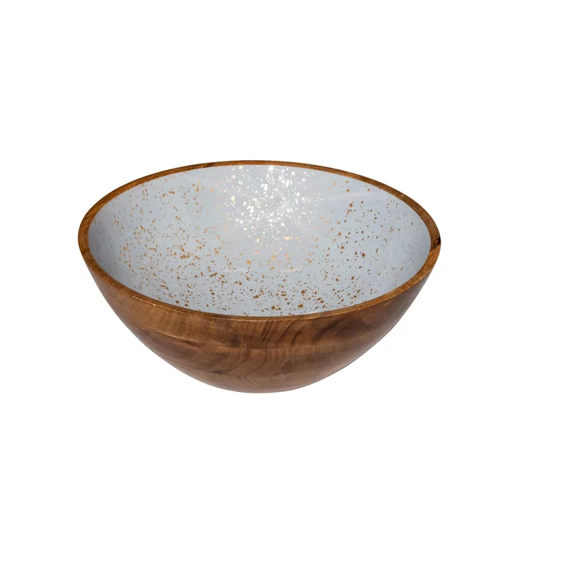 Bowl grey mangowood Ø30x10 cm