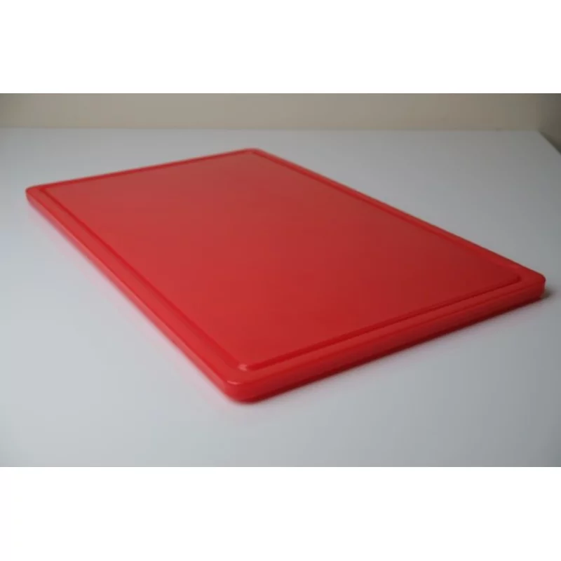 plance à découper rouge HDPE L530xB325xH14mm