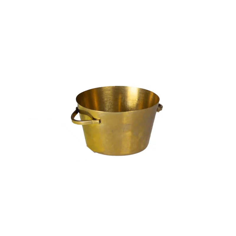 Presentation bucket vintage gold 8 x 8 x 4 cm