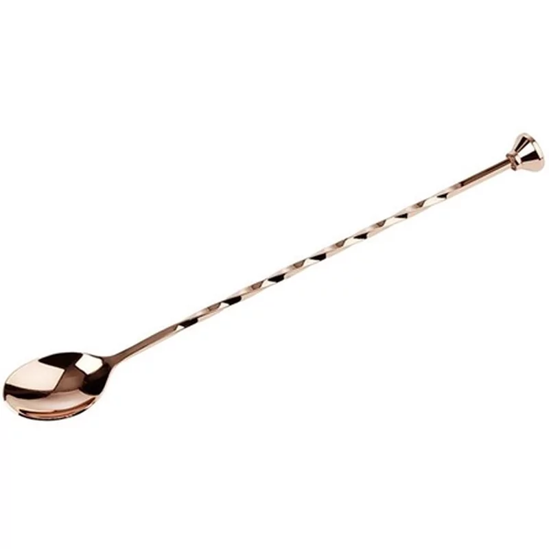 Cuillère cocktail/ à melange de bar cuivre 270mm
