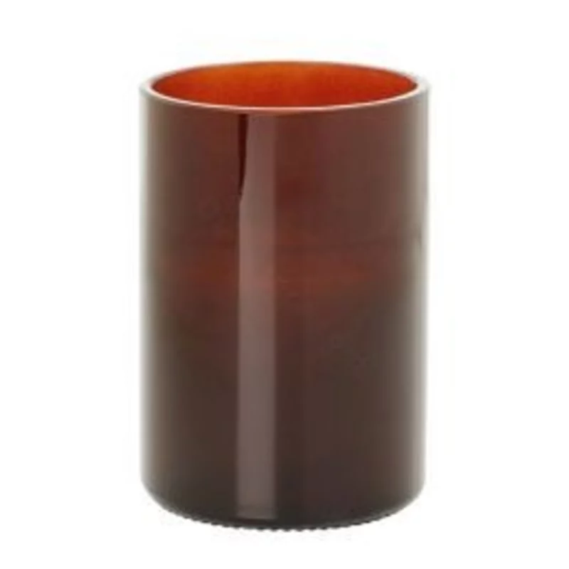 Candle holder glass 120x80 aware bot.brown 6 pcs.