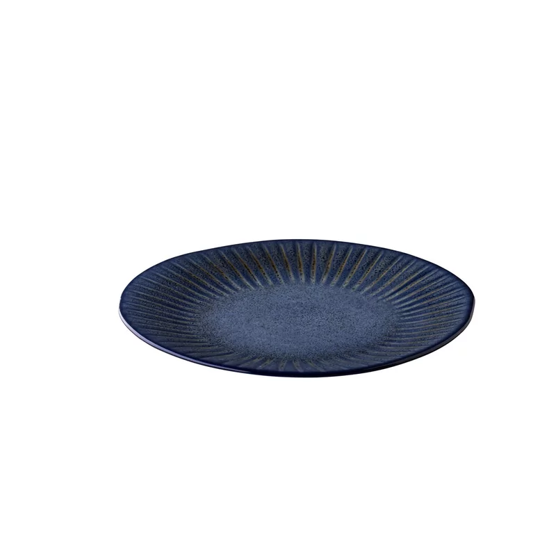 Q Authentic Stone Blue bord 28,5 cm
