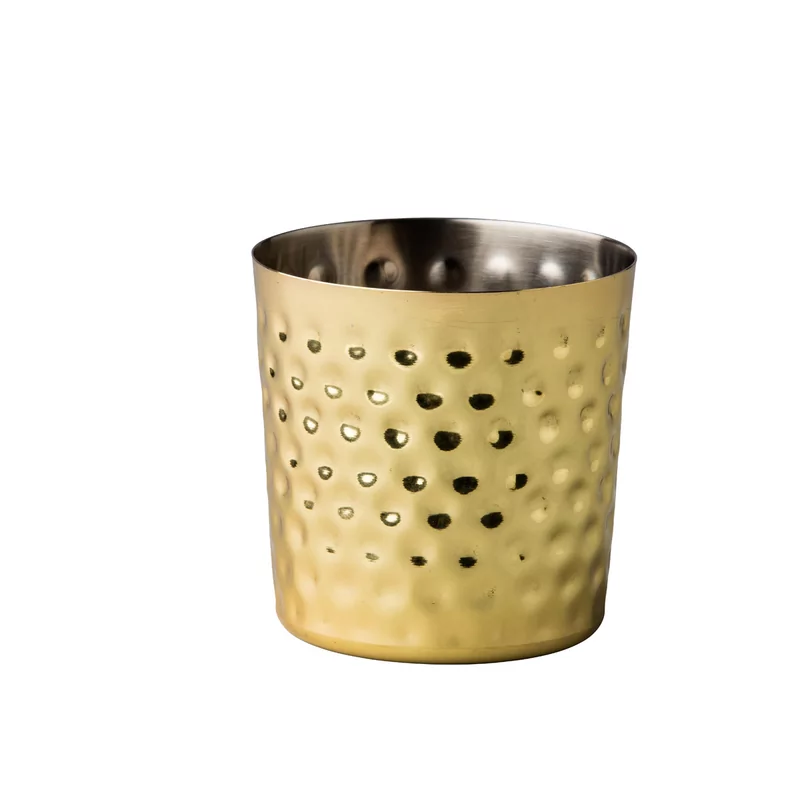 Elements St/St Cup straight gold hamered