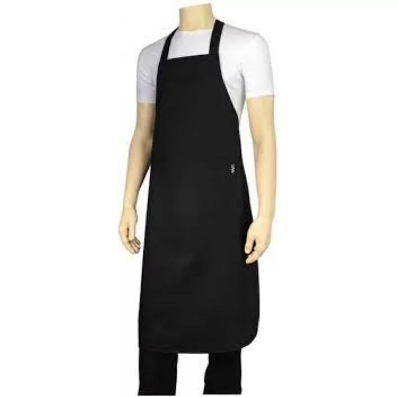 Gastropro tablier poly./coton L100cm 3 poches noir