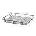 Bakery basket with stainless steel rim