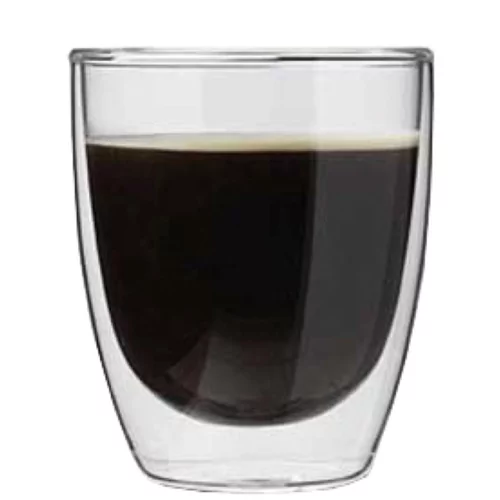 Coffee dubbelwandig glas D80xH80mm 200ml
