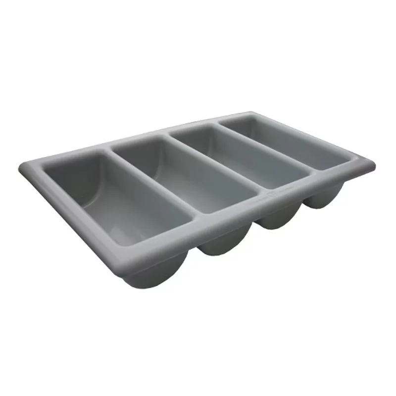 Ramasse-couverts gris gastronorme 530x325x100mm