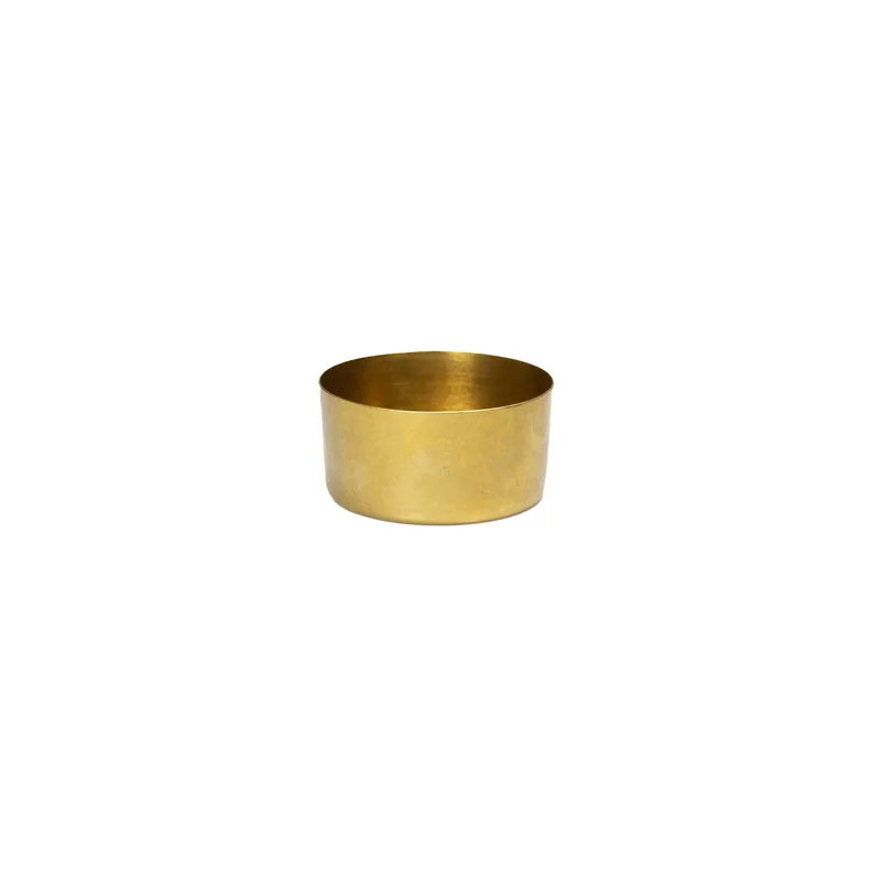 Elements St/St cup straight gold Ø7,8cm 160ml