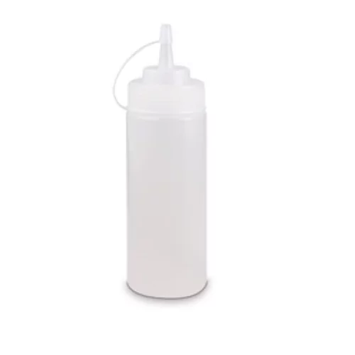 Bouteille en transparente H200mm remplissge Ø30mm 350ml