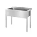 Table with single wash trough – welded