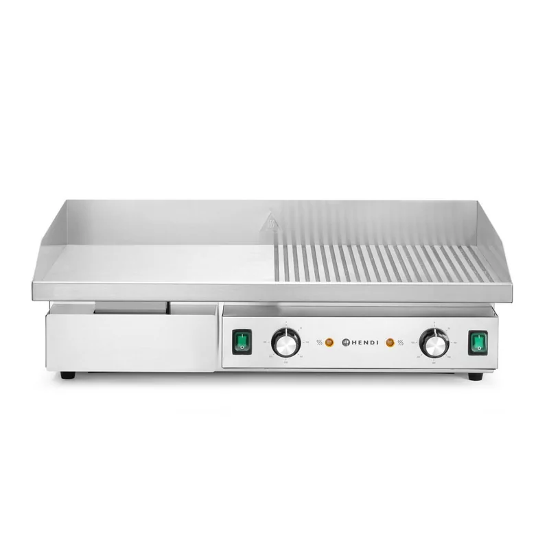 Griddle, half flat, half ribbed