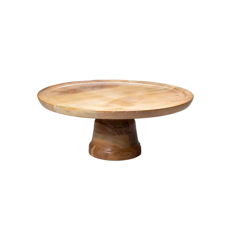 Taartstandaard acaciahout 33 x 13 cm