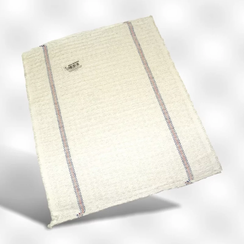 Dish washing cloth white feathered