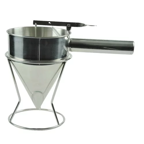 Entonnoir à fondant sur pied inox Ø130-H200mm - 0.8L