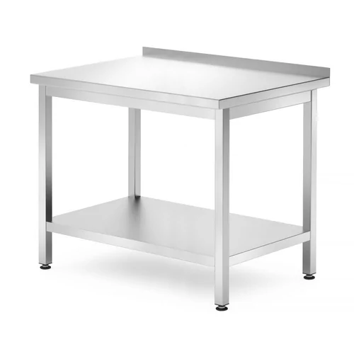 Wall table with a shelf – bolted, depth 700 mm