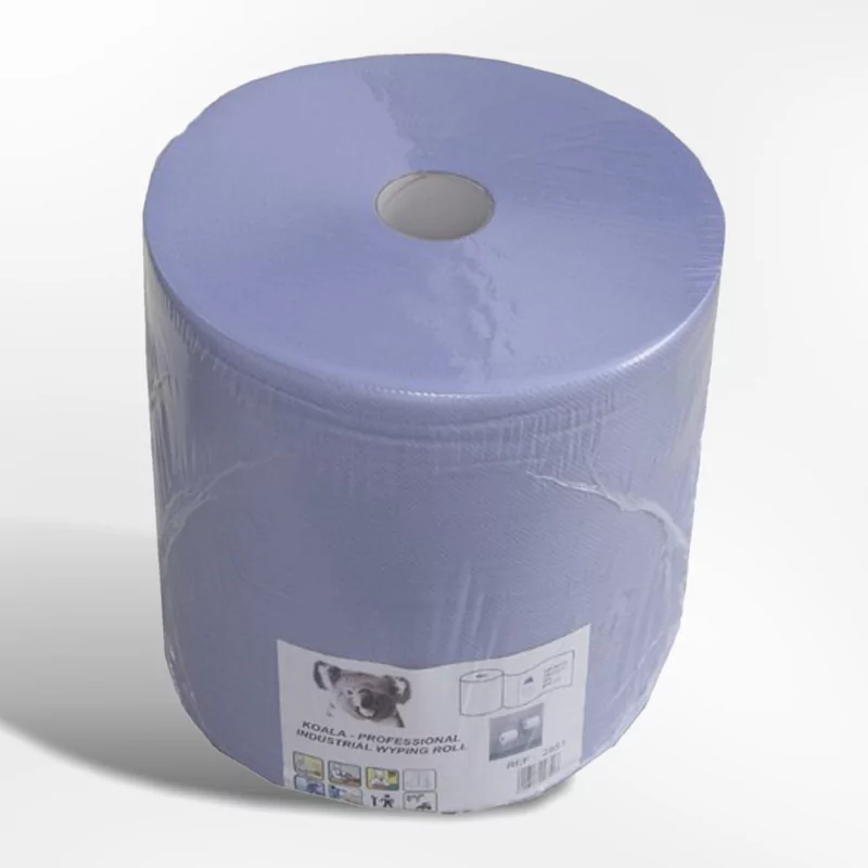 Poetsrol blauw 38x38 1000vel 3ply 1rol