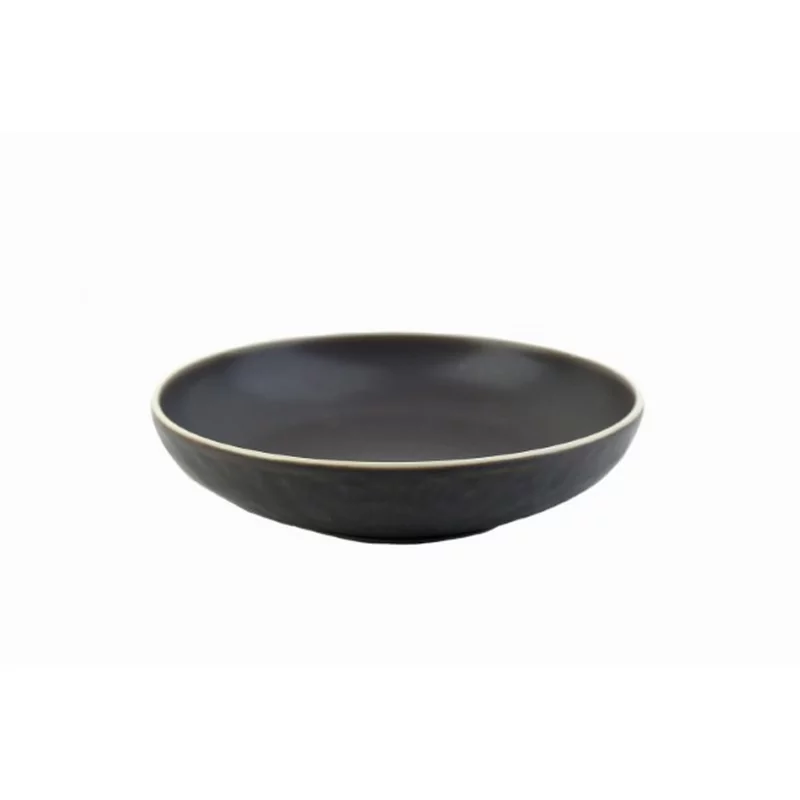 Edge Black diep bord/pastabord D225xH50mm 820ml