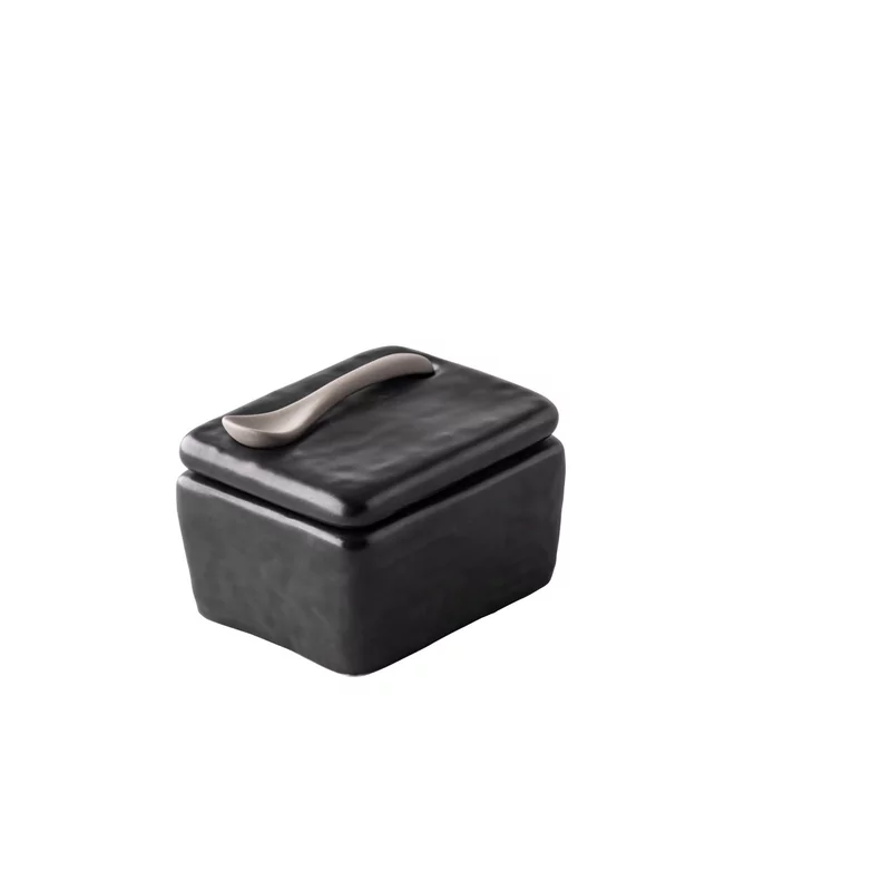 Pepper/salt set black incl.mini spoon