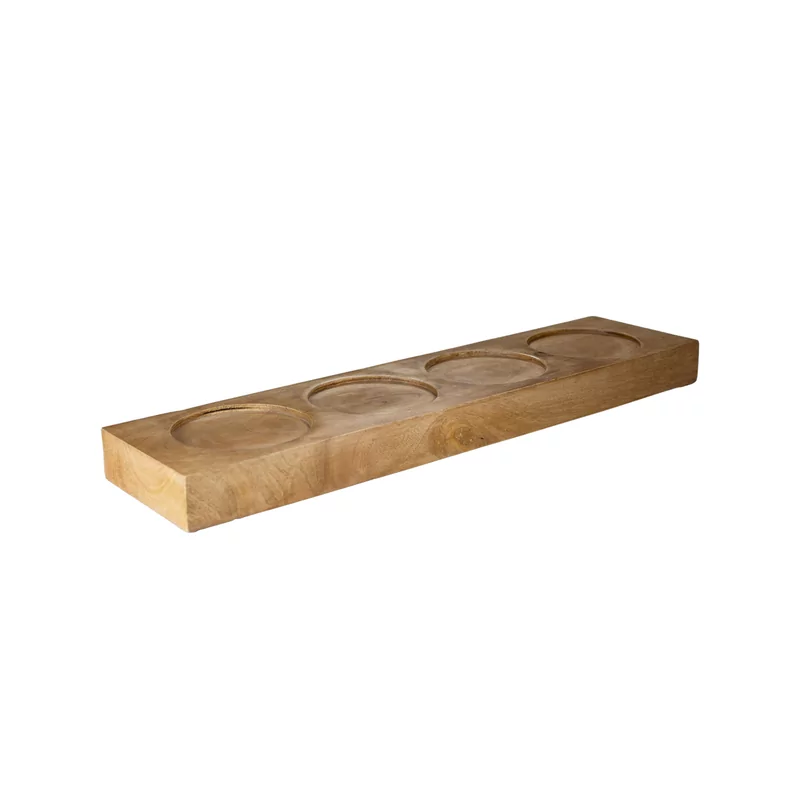 Buffet display 4 piece mangowood 52.5 x 13 x 4 cm