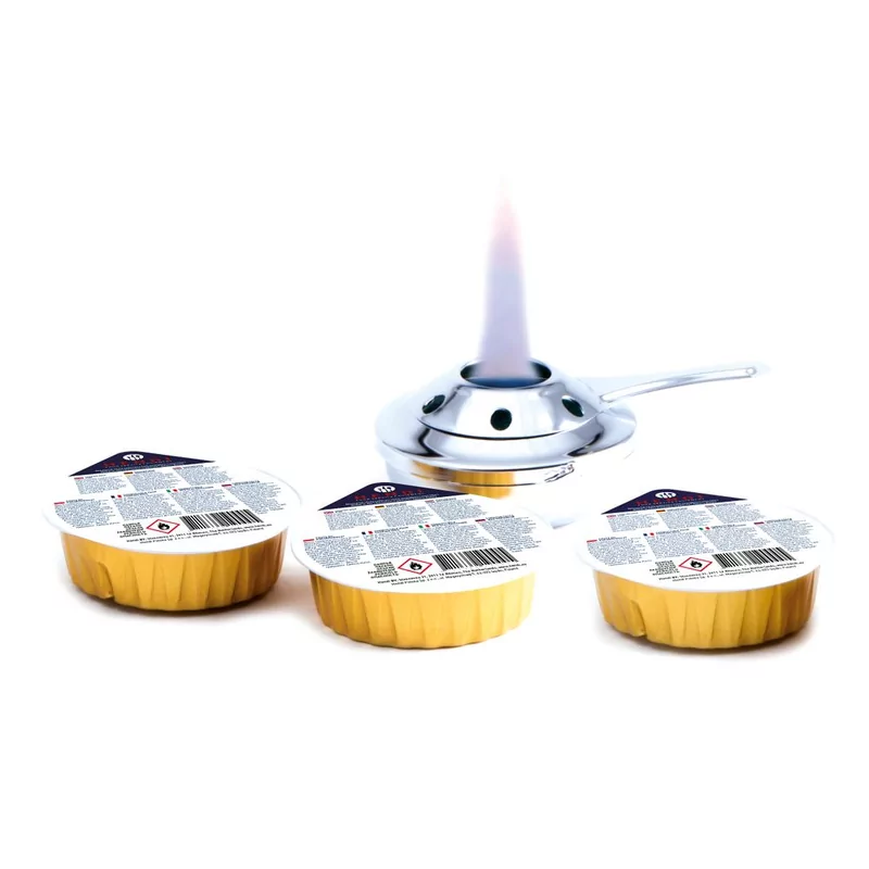 Pâte combustible dans boîtes jetables - 3 pièces