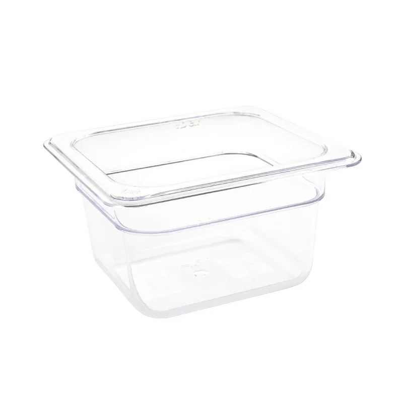 Vogue polycarbonaat 1/6 gastronorm container 100mm transparant