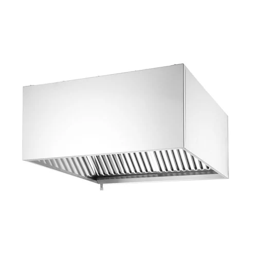 Wall-mounted extractor hood, bolted
