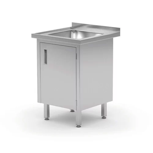 Table d’évier, avec placard - soudée,