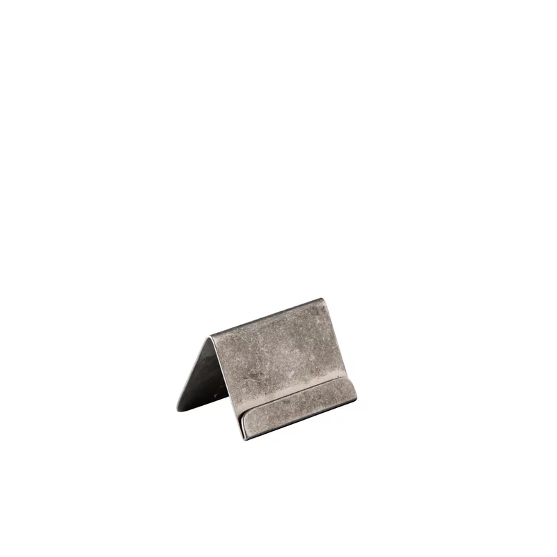 Stainless st. menuholder 6x3cm