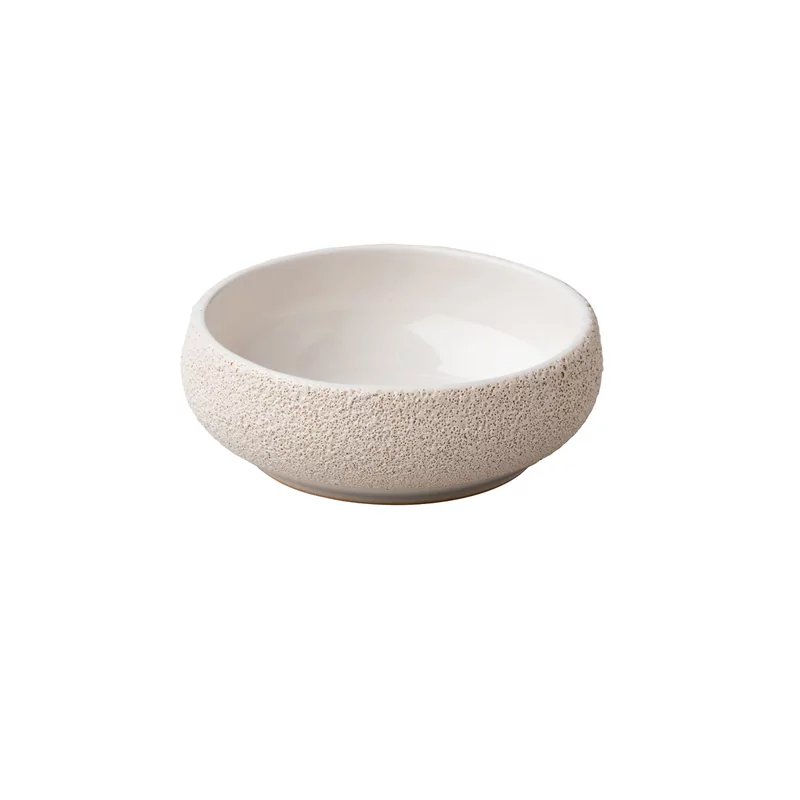 Curved bowl Vulcanic white 13,5 x 5 cm