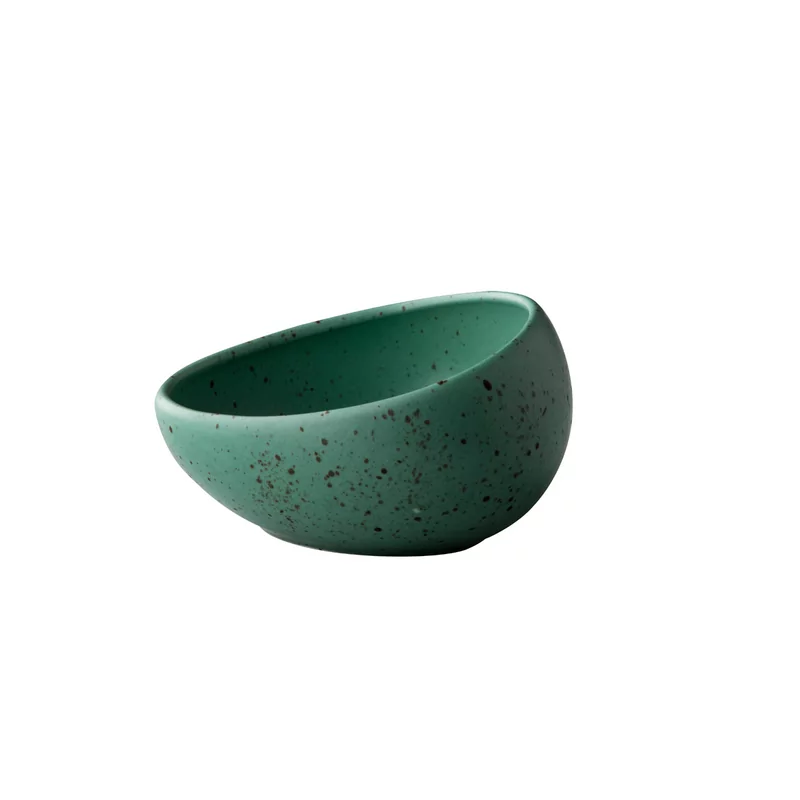 Tinto bowl angled M matt green 10 cm