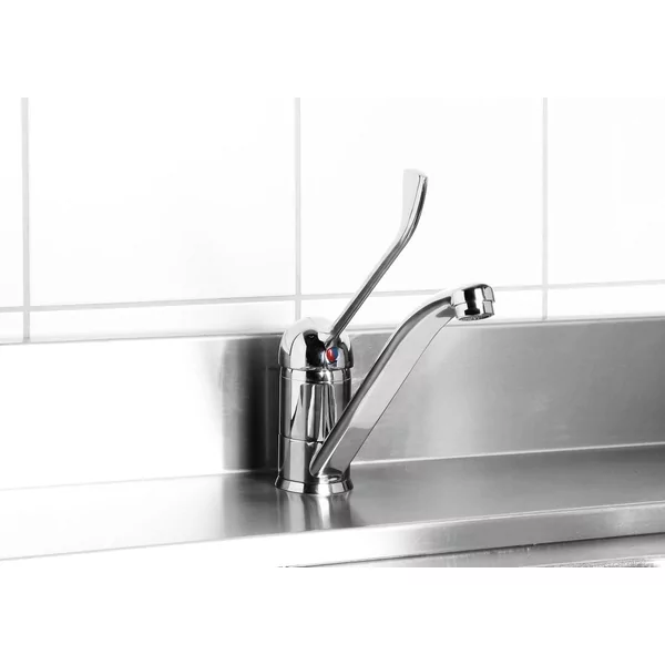 Sink tap with long lever