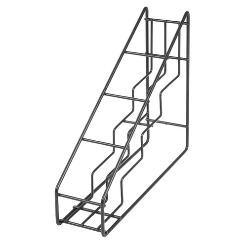 Support en acier pour bouteilles de sirop Olympia noir 400x105x320mm