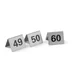 Chevalets de table numérotés