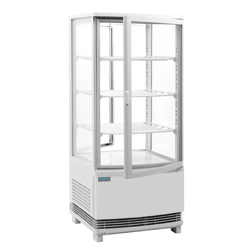 Polar C-Series Energie-EfficiÃ«nte Koelkast Met Gebogen Deur Wit 86Ltr