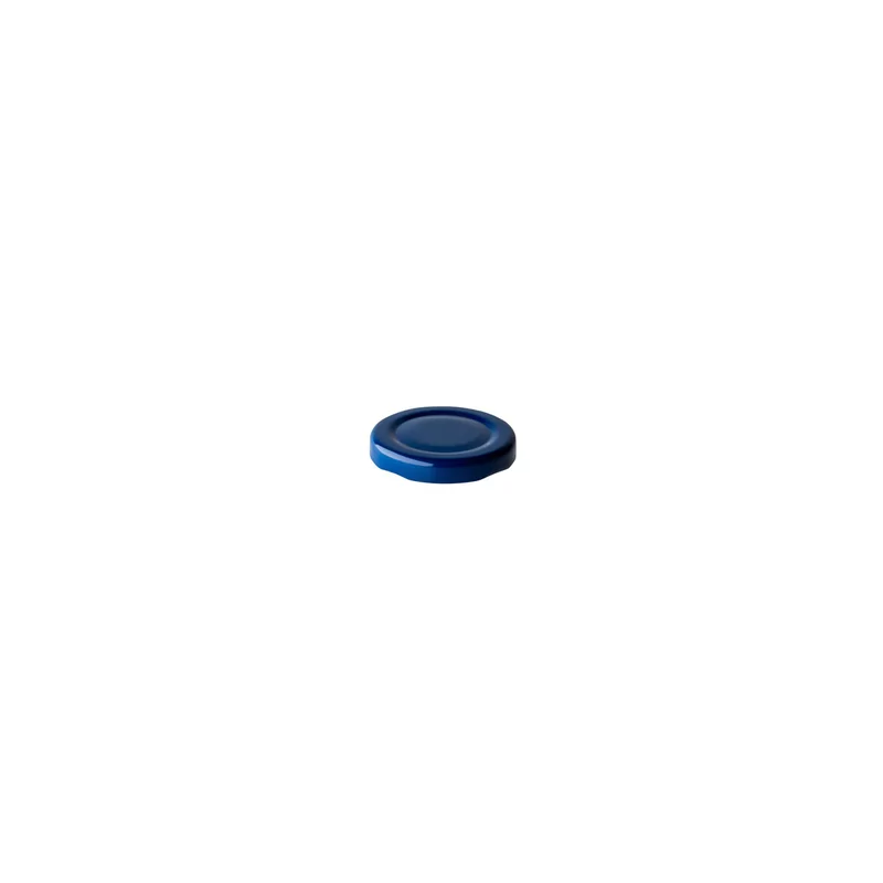 Blue lid for milk bottle