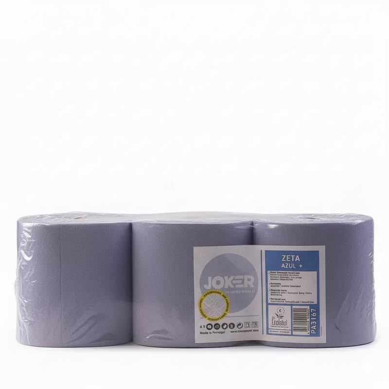 Poetsrol blauw 2ply 160m 6x1r